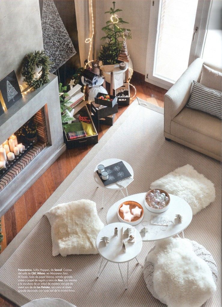 interiorismo decorado en el inetriori de la navidad