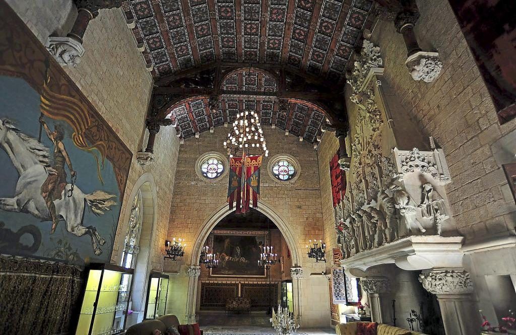 Sala de las armas del castillo de Santa Florentina. Foto: Marga Cruz.