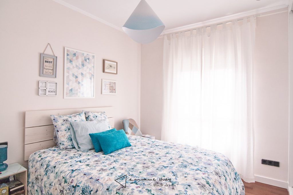 emmme studio amueblamiento decoracion Inma dormitorio, cama, decoración 