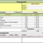modelo presupuesto de obra nueva