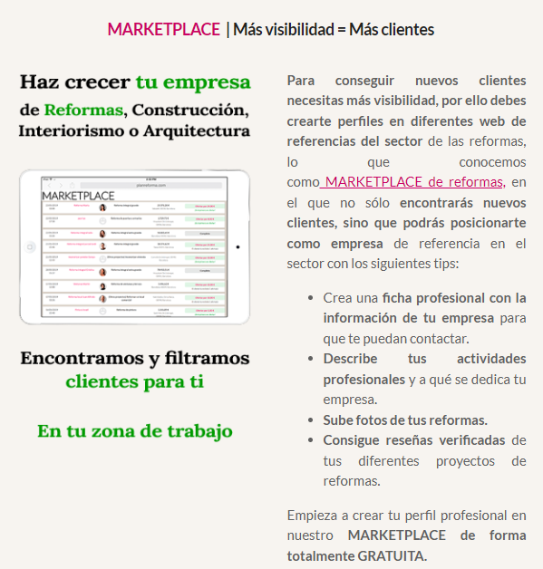 MARKETPLACE | Más visibilidad = Más clientes