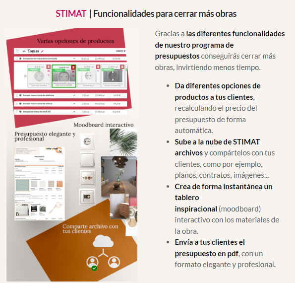 STIMAT  | Funcionalidades para cerrar más obras
