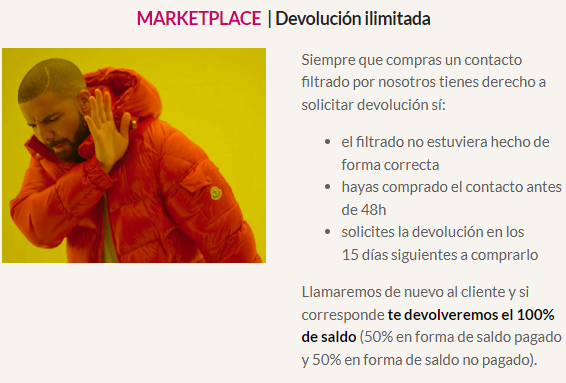 MARKETPLACE  | Devolución ilimitada