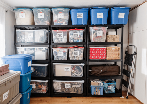 Trastero bien organizado