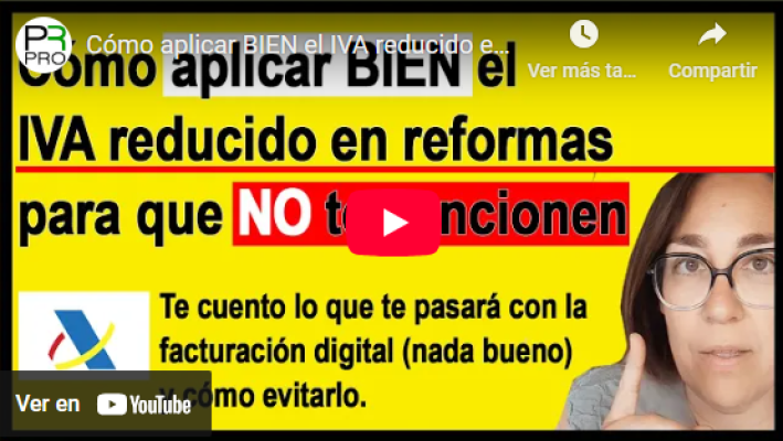 Los peligros de aplicar mal el IVA reducido en reformas