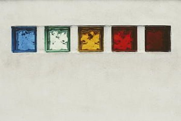 ladrillo de vidrio de colores