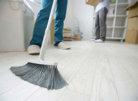Limpieza de obra tras una reforma