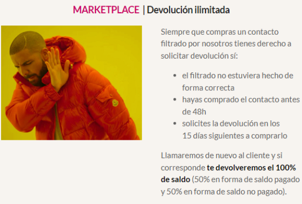 MARKETPLACE  | Devolución ilimitada