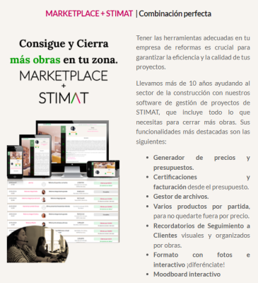 MARKETPLACE+STIMAT combinacion perfecta