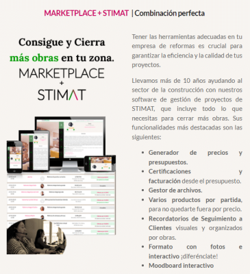 MARKETPLACE+STIMAT combinacion perfecta