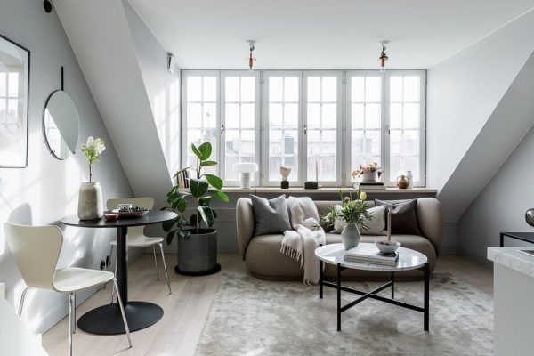 Salón con luz natural