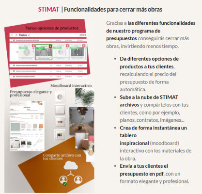 STIMAT | Funcionalidades para cerrar más obras